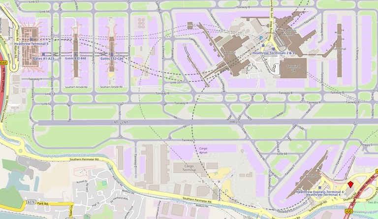 Heathrow Airport Map Heathrow Airport Map